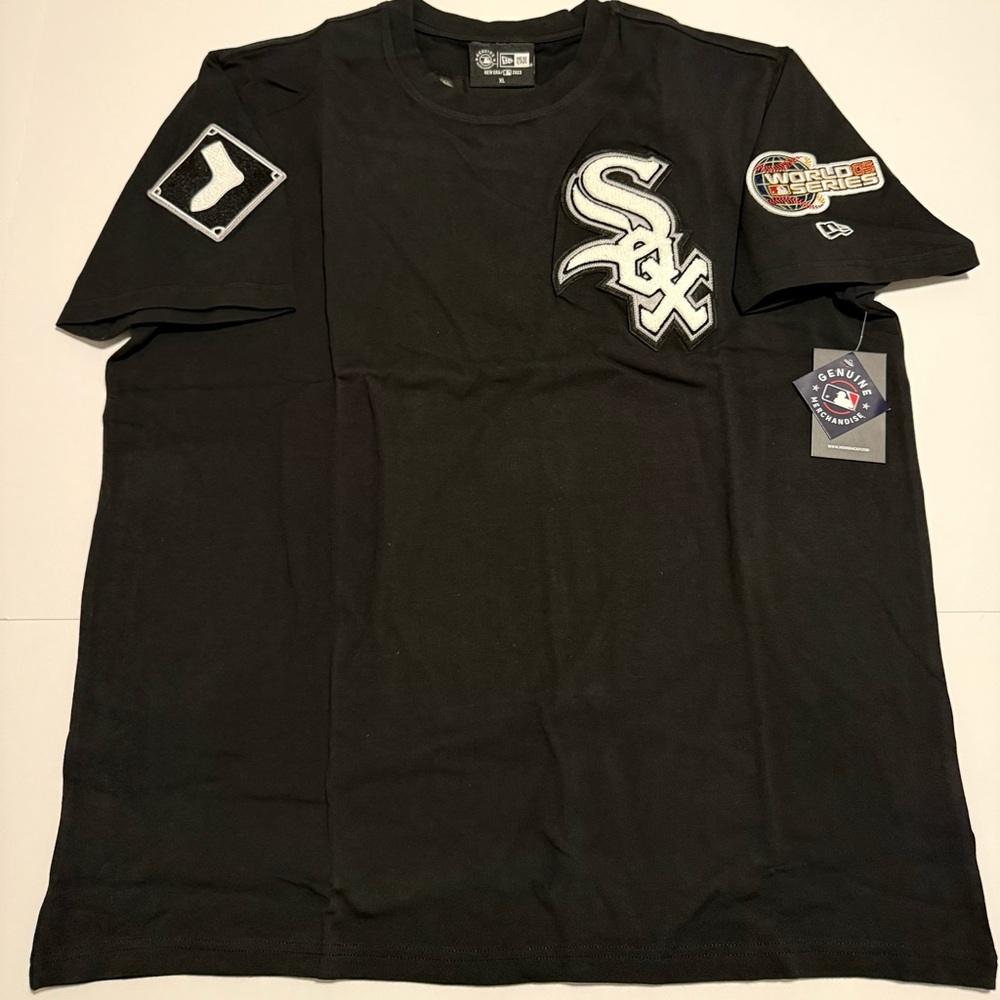 NWT Men’s New Era Logo Select White Sox, World Series T-Shirt, Size XL